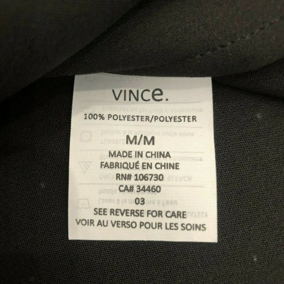 Vince Black Sheer Sleeve Shift Dress size Medium - Picture 7 of 8